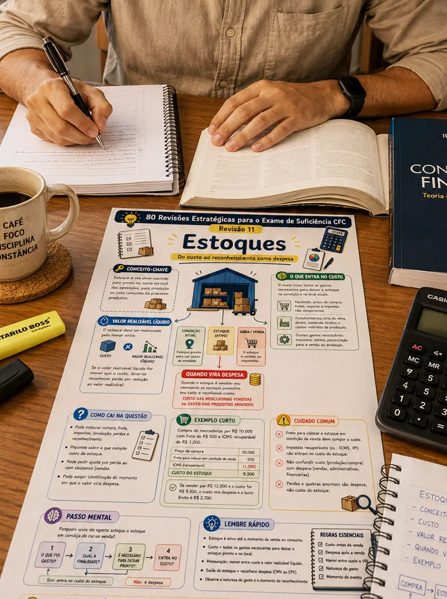 Material em uso: Estoques
